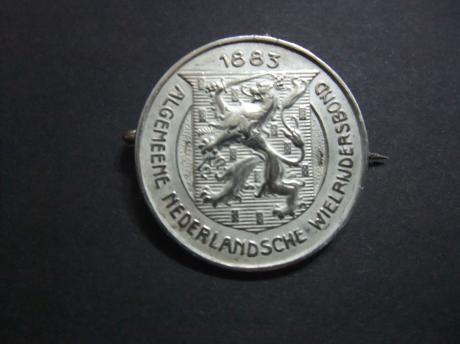 Algemene Nederlandse Wielrijdersbond ( ANWB)1883 zilverkleurig